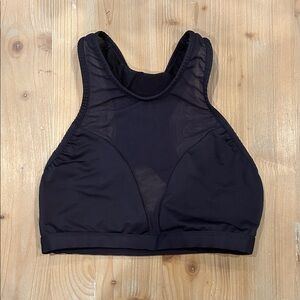 Varley Black Mesh Sports Bra